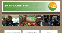 Desktop Screenshot of livinglightlyfair.org