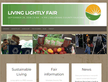 Tablet Screenshot of livinglightlyfair.org